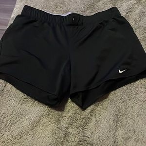 Nike shorts size large black white purple comfortable in great shape